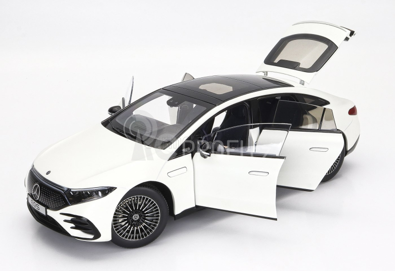 Nzg Mercedes benz Eqs (v297) 2022 1:18 Opalit Bílý Světlý