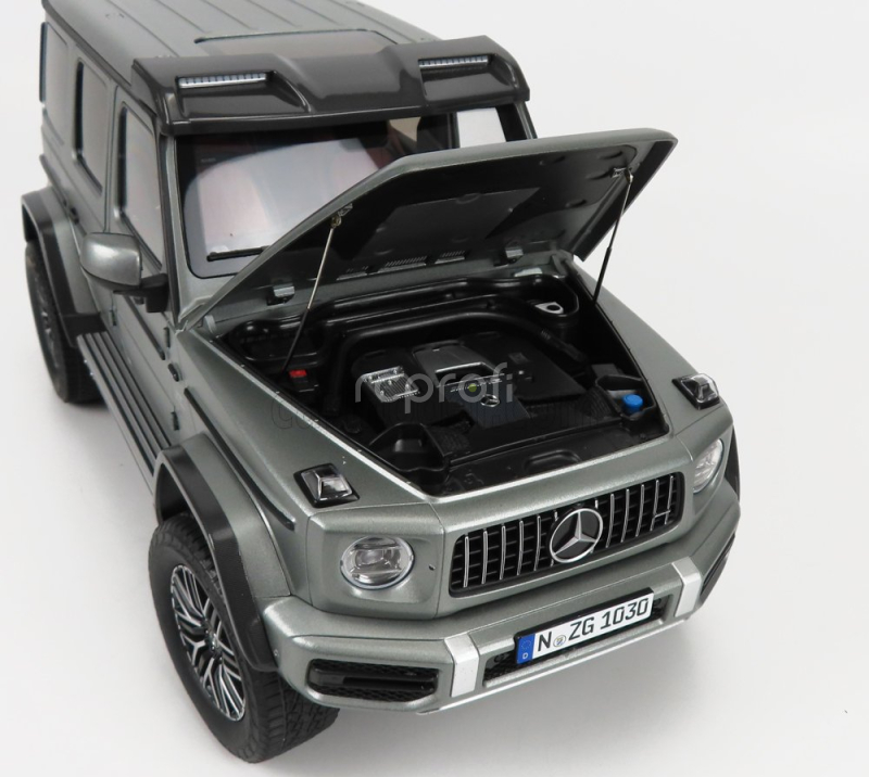Nzg Mercedes benz G-class 4x4² 2022 1:12 Platina Stříbro Met
