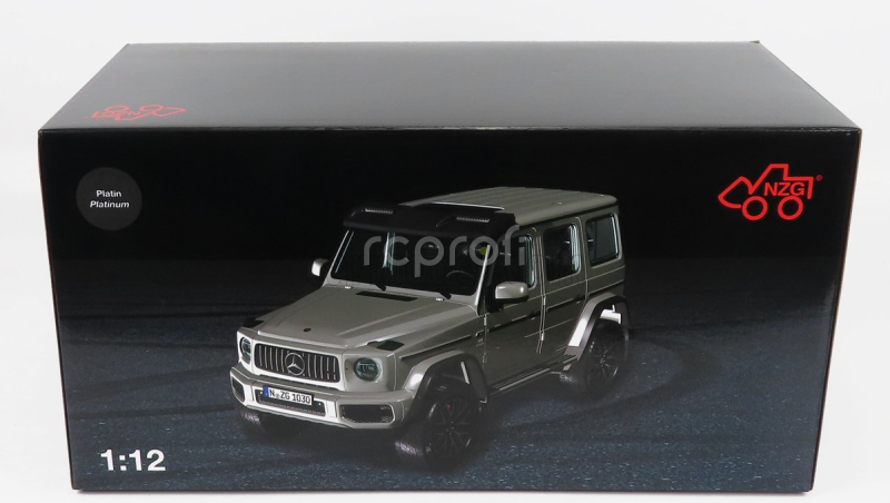 Nzg Mercedes benz G-class 4x4² 2022 1:12 Platina Stříbro Met