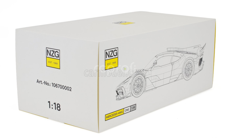 Nzg Mercedes benz One Amg (c298) 2023 1:18 Hightech Stříbro