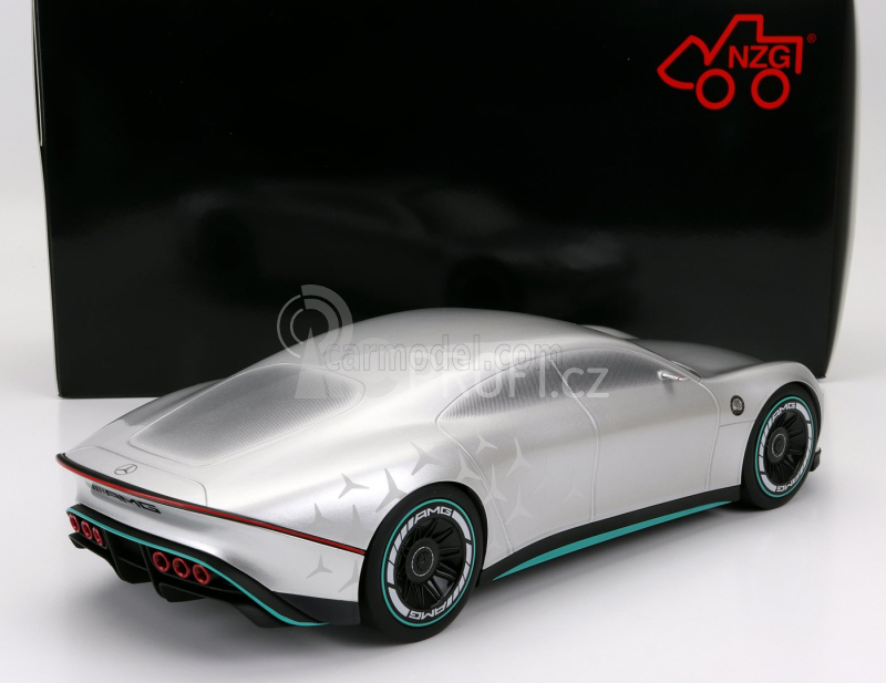 Nzg Mercedes benz Vision Amg Electric Car 2022 1:18 Stříbrná Zelená