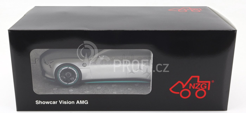 Nzg Mercedes benz Vision Amg Electric Car 2022 1:18 Stříbrná Zelená