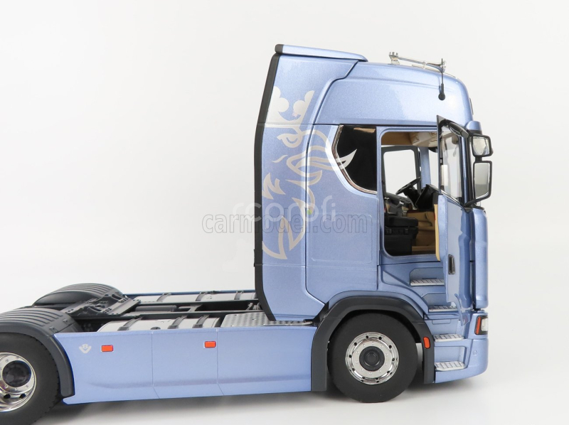 Nzg Scania S730 V8 Tractor Truck 2-assi 2017 1:18 Fikce Modrá