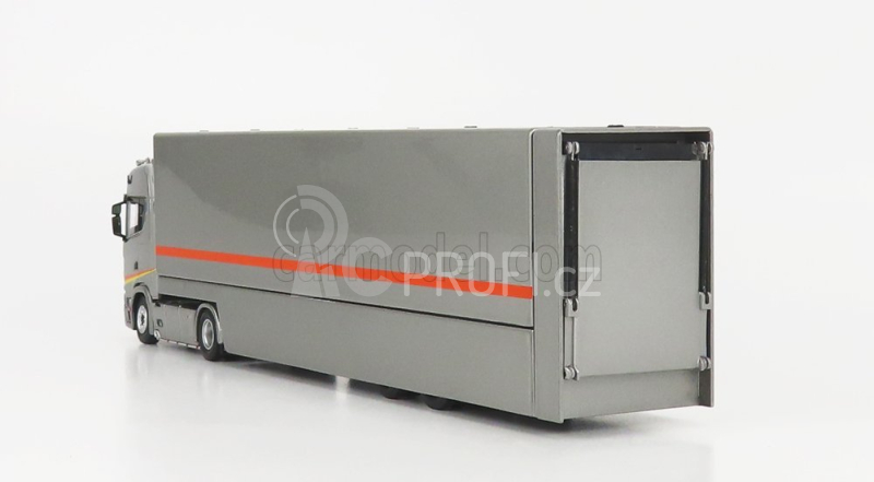 Nzg Scania S730 V8 Truck Car Transporter 2017 1:64 Grey Met