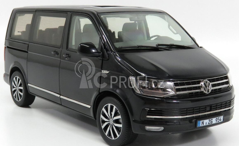 Nzg Volkswagen T6 Multivan Highline Minibus 2017 1:18 Black