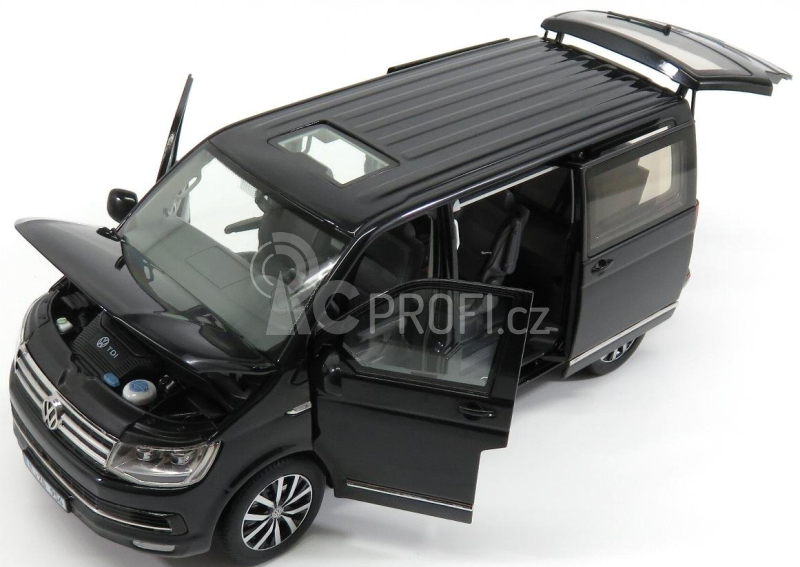 Nzg Volkswagen T6 Multivan Highline Minibus 2017 1:18 Black