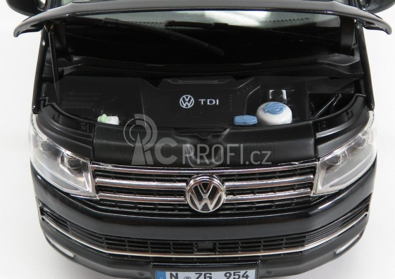 Nzg Volkswagen T6 Multivan Highline Minibus 2017 1:18 Black