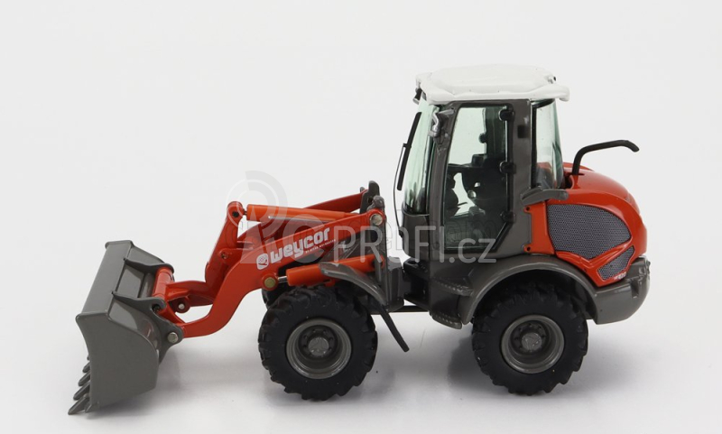Nzg Weycor Ar420 Ruspa Gommata - Scraper Tractor Wheel Loader 1:50 Oranžově Šedá