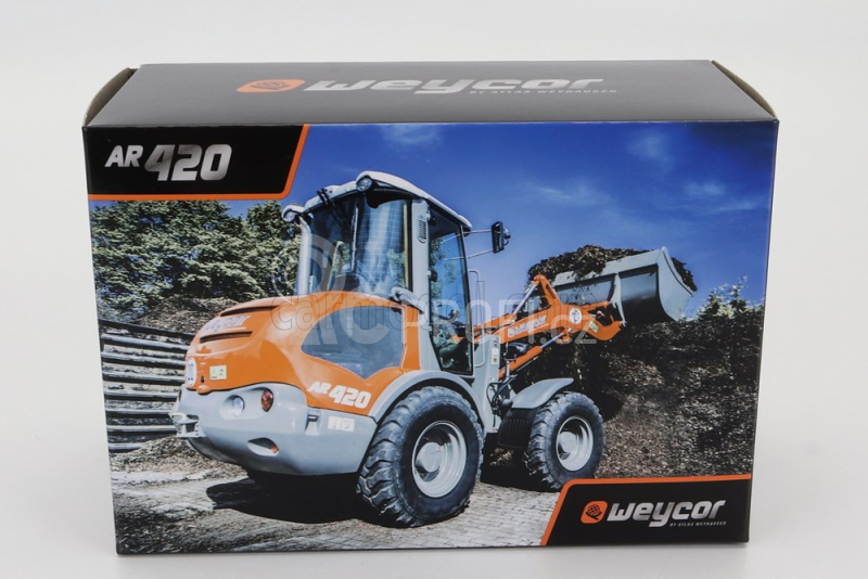 Nzg Weycor Ar420 Ruspa Gommata - Scraper Tractor Wheel Loader 1:50 Oranžově Šedá