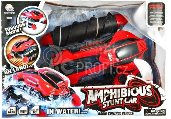 Obojživelník Amphibious Stunt Car, červená