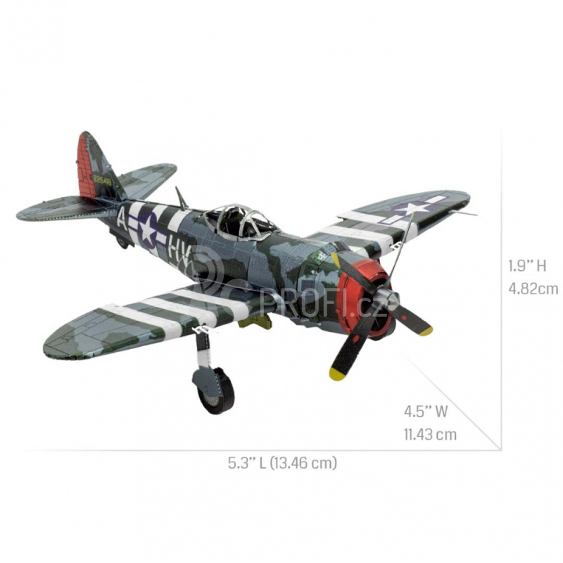 Ocelová stavebnice P47-Thunderbolt