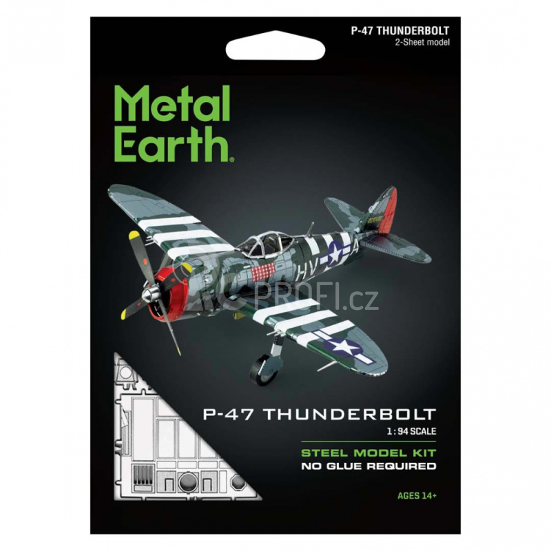 Ocelová stavebnice P47-Thunderbolt