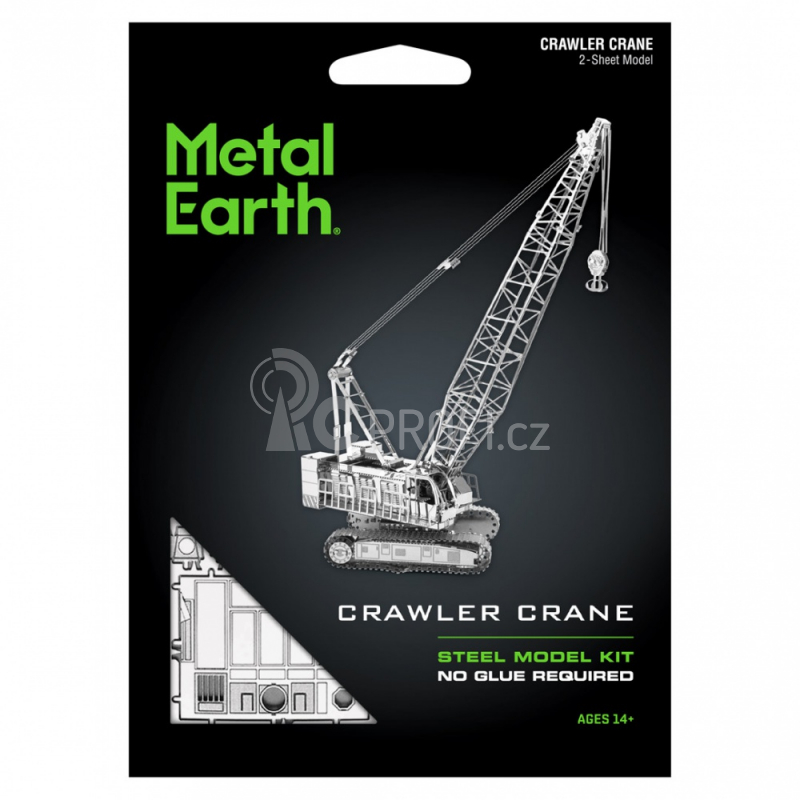 Ocelová stavebnice Crawler Crane (pásový jeřáb)