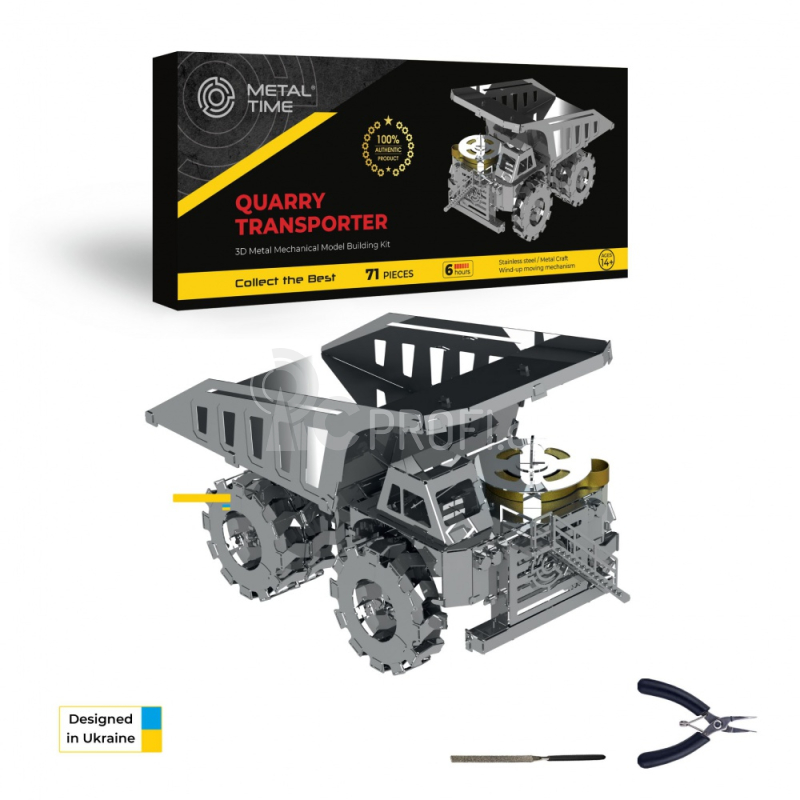 Ocelová stavebnice Důlní vůz Quarry Transporter