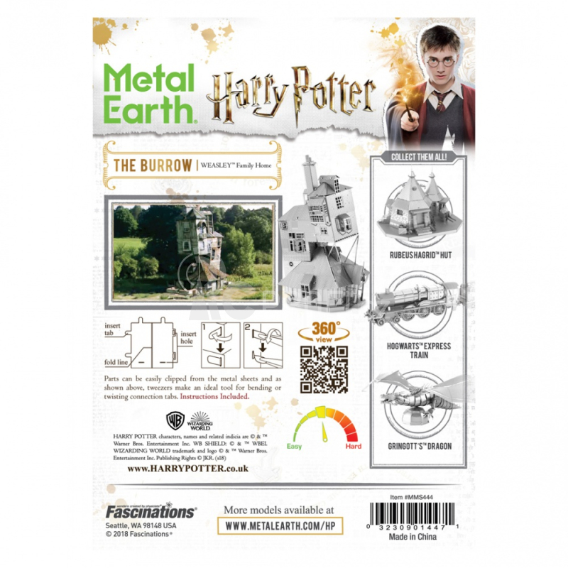 Ocelová stavebnice Harry Potter Doupě 