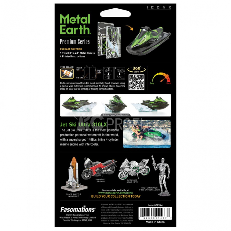 Ocelová stavebnice Kawasaki Jet Ski Ultra 310XL  