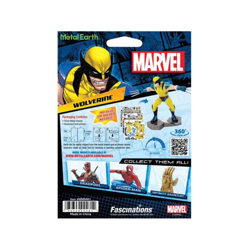 Ocelová stavebnice Marvel Wolverine