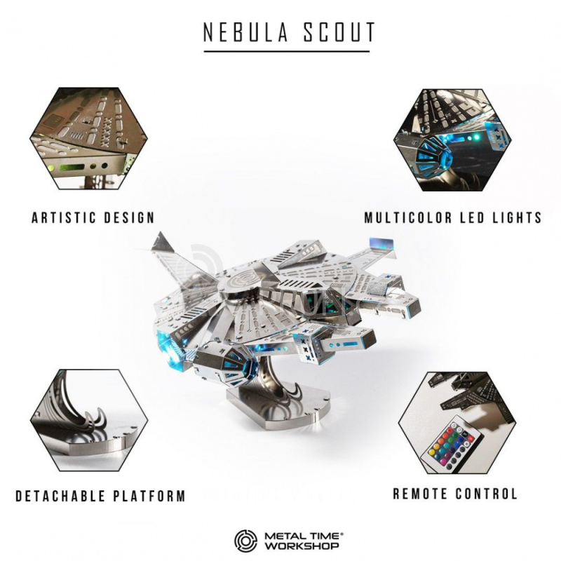 Ocelová stavebnice Nebula Scout