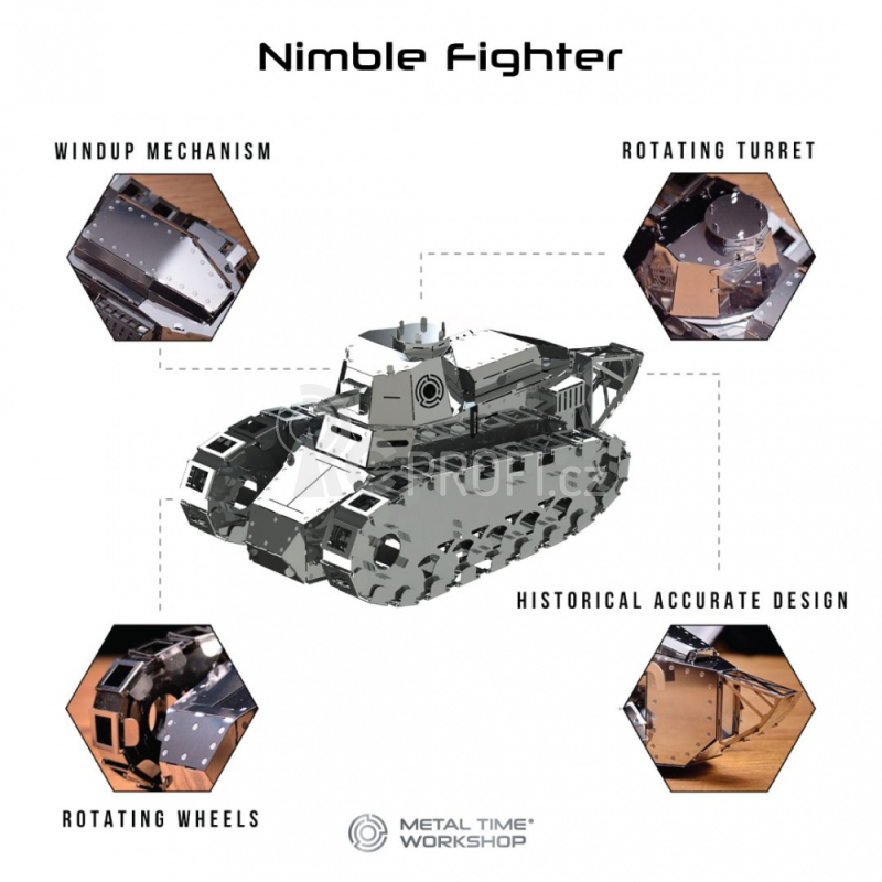 Ocelová stavebnice Nimble Fighter