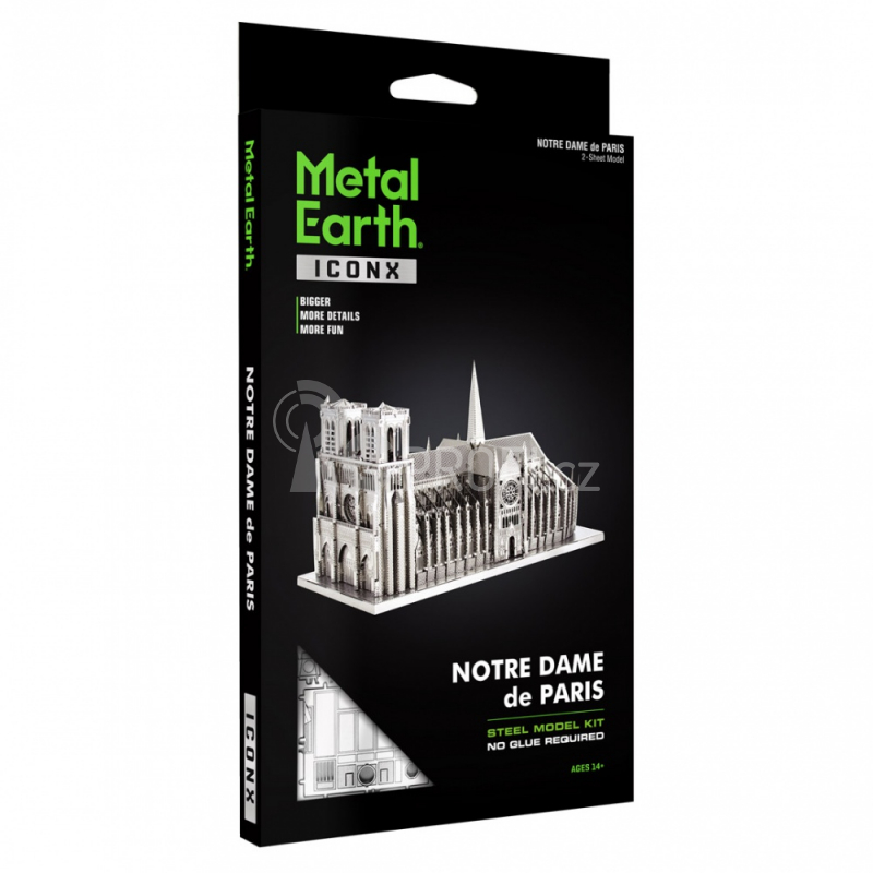 Ocelová stavebnice Notre Dame