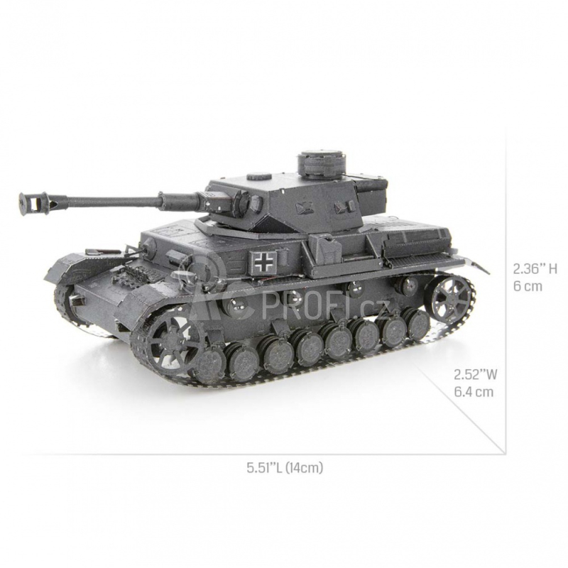 Ocelová stavebnice Panzer IV Tank