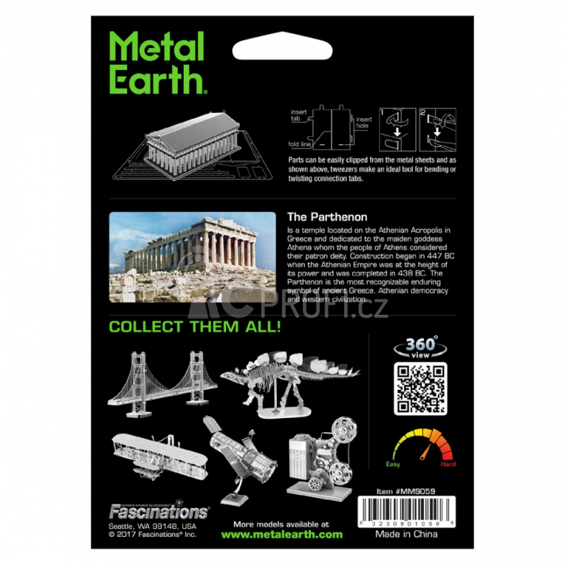 Ocelová stavebnice Parthenon