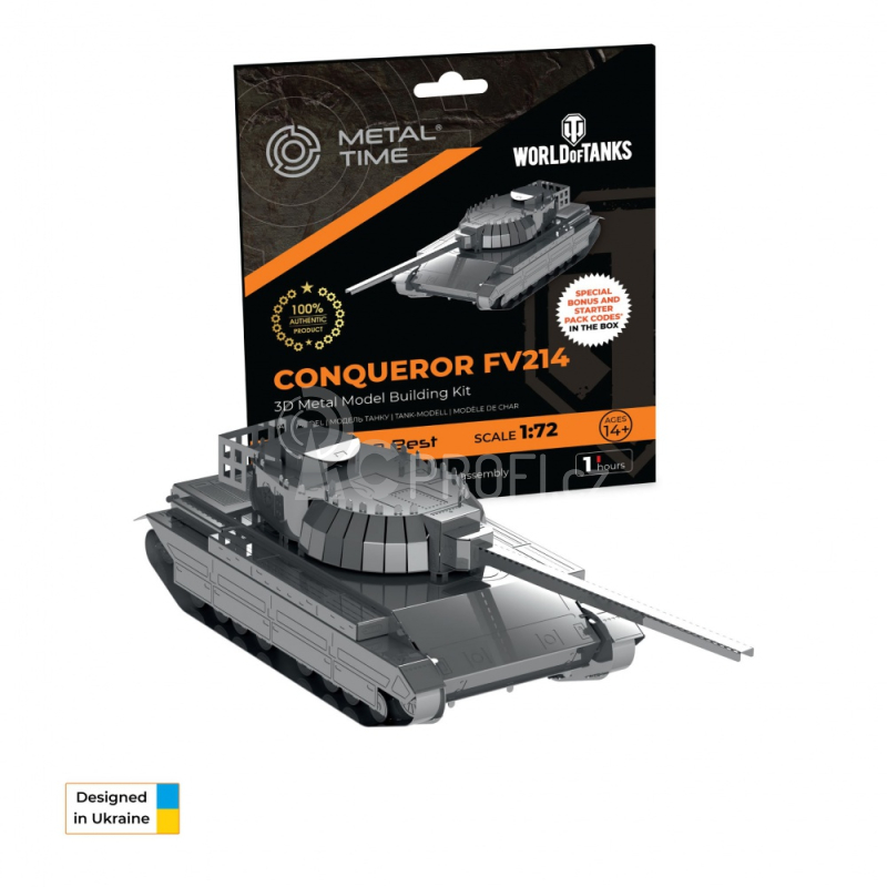 Ocelová stavebnice tank Conqueror FV214