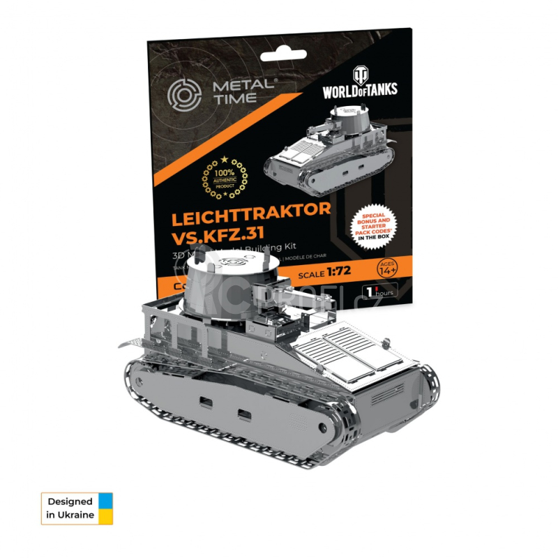 Ocelová stavebnice tank Leichttractor Vs.Kfz.31