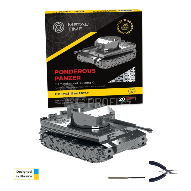 Ocelová stavebnice tank Ponderous Panzer