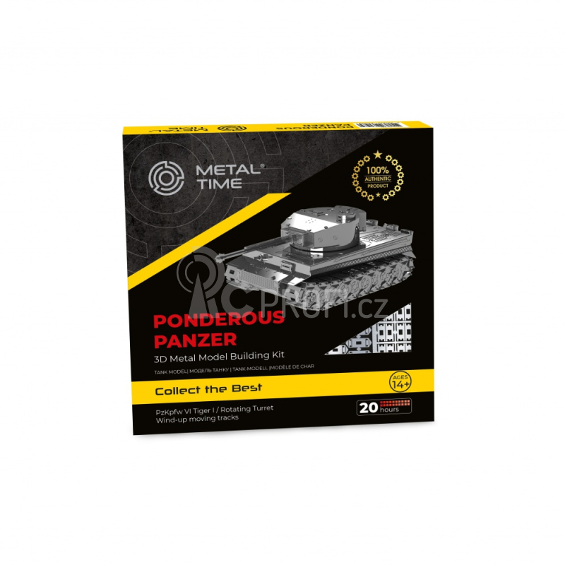 Ocelová stavebnice tank Ponderous Panzer