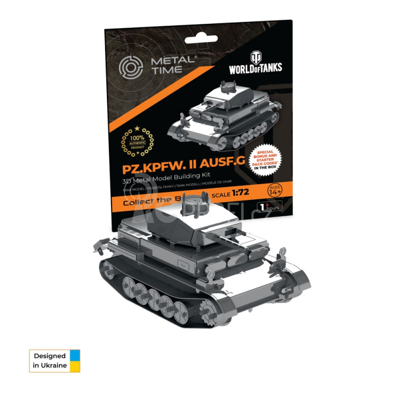 Ocelová stavebnice tank Pz.Kpfw. II Ausf.G