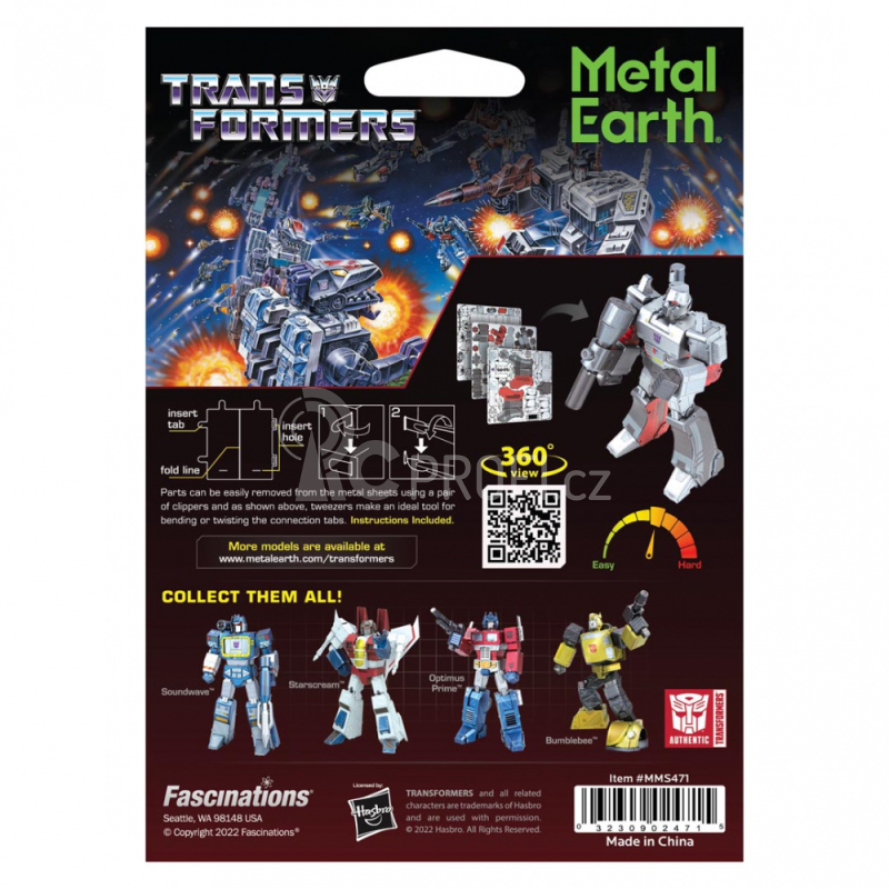 Ocelová stavebnice Transformers Megatron 