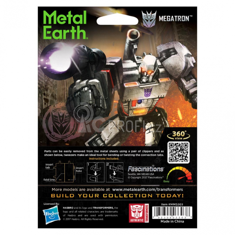 Ocelová stavebnice Transformers Megatron