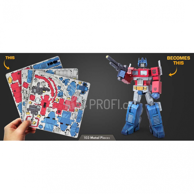 Ocelová stavebnice Transformers Optimus Prime