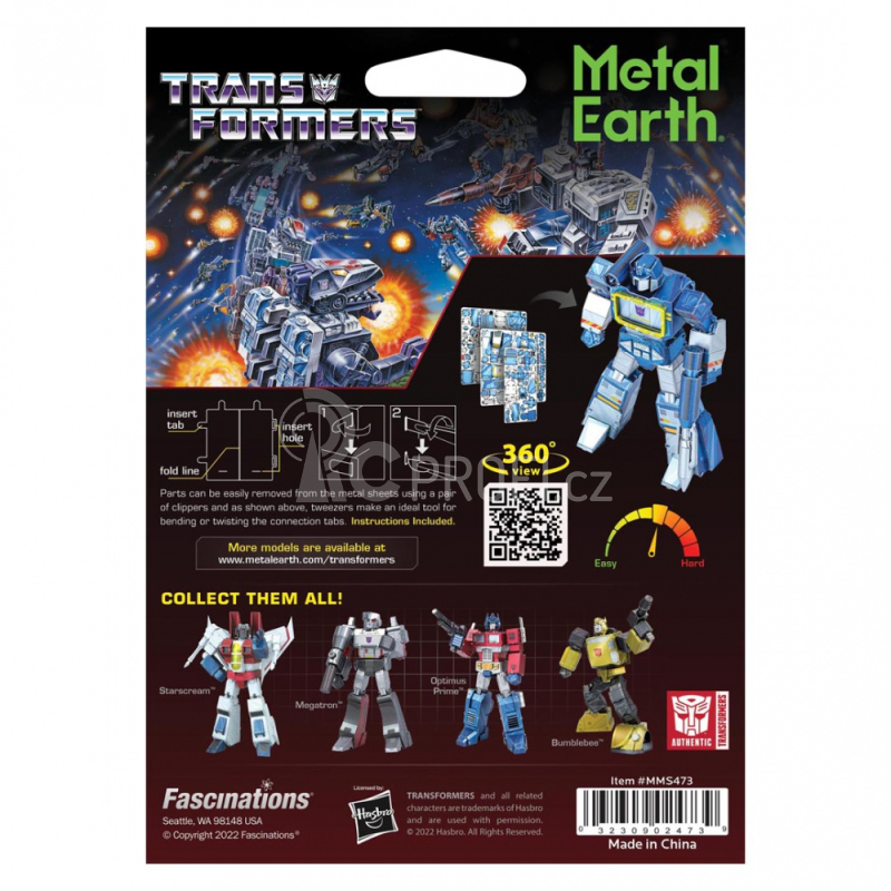 Ocelová stavebnice Transformers Soundwave