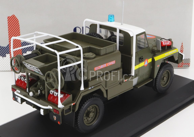 Odeon Acmat Tpk 4-35-c Tanker Truck Ccfm Securite Civile 1985 1:43 Vojenská Zelená