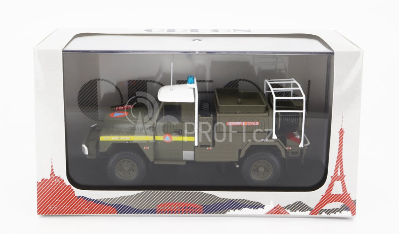 Odeon Acmat Tpk 4-35-c Tanker Truck Ccfm Securite Civile 1985 1:43 Vojenská Zelená