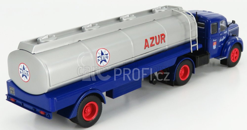 Odeon Berliet Tlm 10m2 Tanker Truck Azur 1961 1:43 Modrá Stříbrná