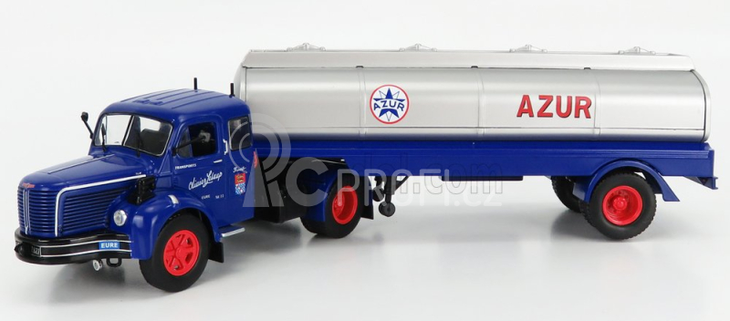 Odeon Berliet Tlm 10m2 Tanker Truck Azur 1961 1:43 Modrá Stříbrná