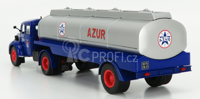 Odeon Berliet Tlm 10m2 Tanker Truck Azur 1961 1:43 Modrá Stříbrná