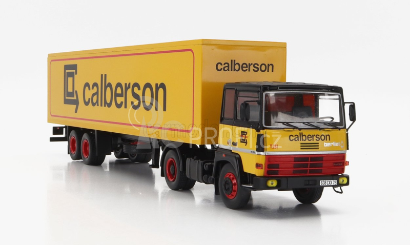 Odeon Berliet Tr280 Truck Telonato Calberson 1978 1:43 Žlutá Černá Červená