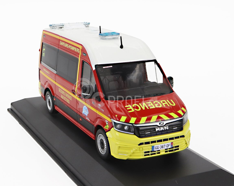 Odeon MAN Tge L2h2 Gifa Vsav Sdis 31 Haute-garonne Vehicule De Secours Et D'assistance Aux Victimes Sapeurs Pompiers 2020 1:43 Červená Bílá Žlutá