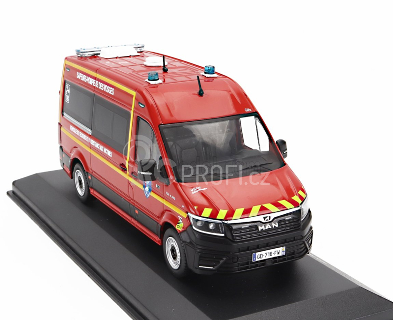 Odeon MAN Tge L2h2 Gifa Vsav Sdis 88 Vosges Vehicule De Secours Et D'assistance Aux Victimes Sapeurs Pompiers 2020 1:43 Červená Žlutá Černá