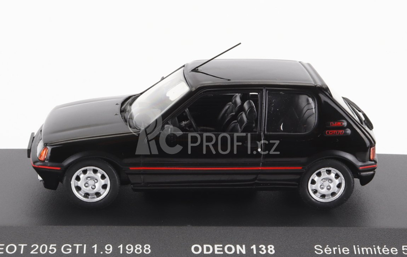 Odeon Peugeot 205 Gti 1.9 1988 1:43 Black