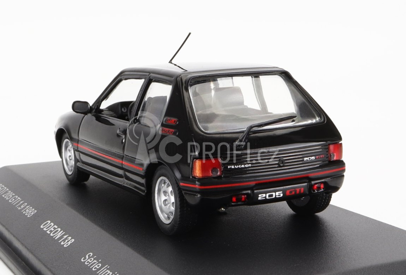 Odeon Peugeot 205 Gti 1.9 1988 1:43 Black