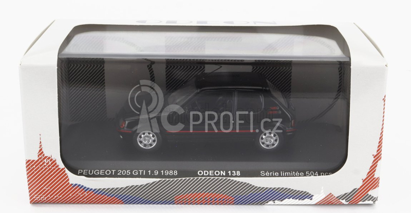 Odeon Peugeot 205 Gti 1.9 1988 1:43 Black