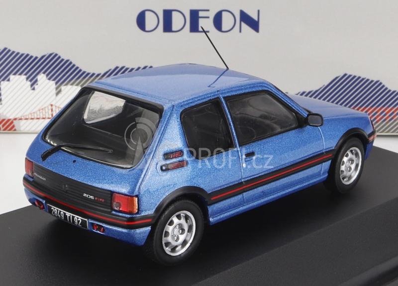 Odeon Peugeot 205 Gti 1.9 1988 1:43 Světle Modrá Met