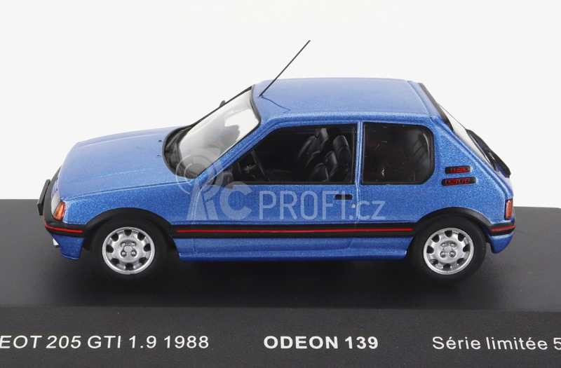 Odeon Peugeot 205 Gti 1.9 1988 1:43 Světle Modrá Met