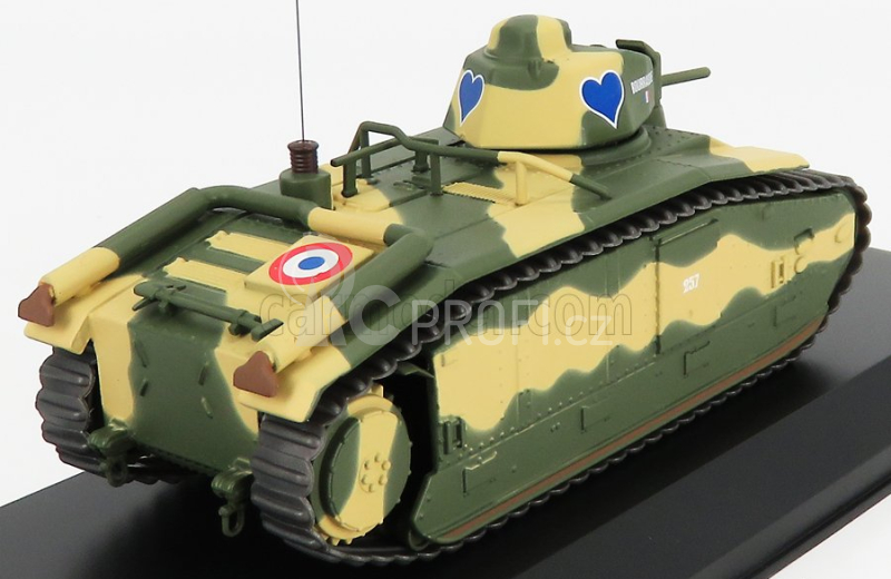 Odeon Renault B1 Bis Tank France 1940 1:43 Vojenská Kamufláž