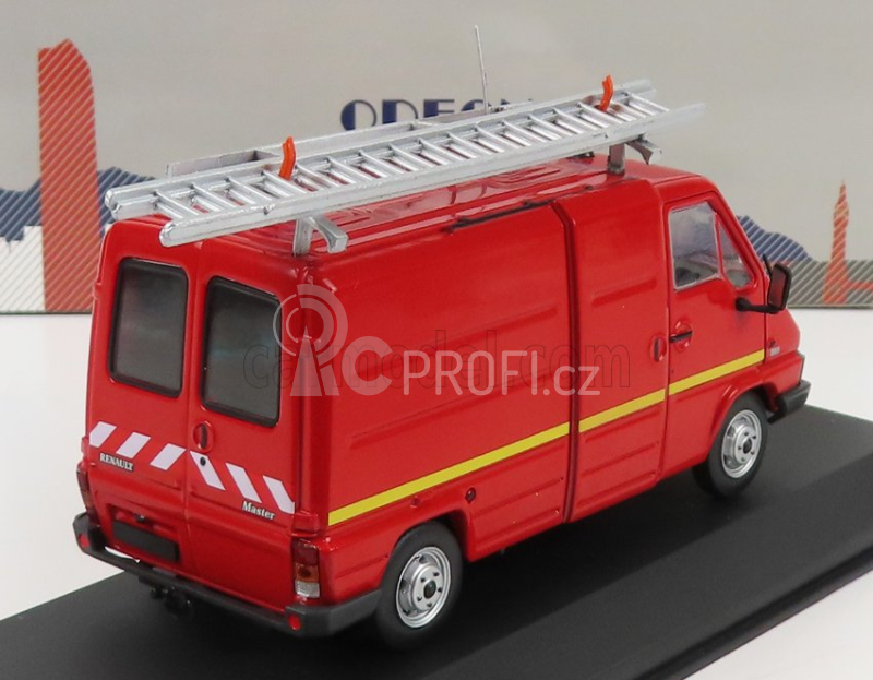 Odeon Renault Master T30 Van Vtu Villiers Sapeurs Pompiers 1981 1:43 Red
